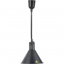 Θερμαινόμενη λάμπα οροφής 250W εύκαμπτο καλώδιο 60 έως 150cm μαύρη KARAMCO c379474