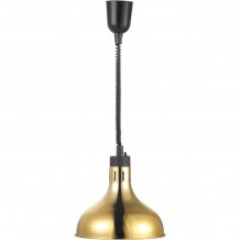 Θερμαινόμενη λάμπα οροφής 250W εύκαμπτο καλώδιο 60 έως 150cm χρυσή KARAMCO c379478