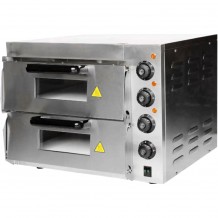 Ηλεκτρικός Φούρνος Πίτσας Διπλός θάλαμος 40x40cm 3KW έως 350 C KARAMCO c379504