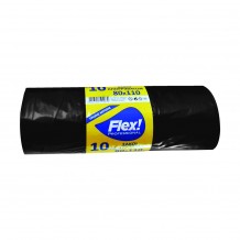 Ρολό 10 τεμ σακούλες σκουπιδιών 80x110cm με άρωμα βανίλιας μαύρες ΣΕΤ 2 ΤΕΜΑΧΙΩΝ c379688