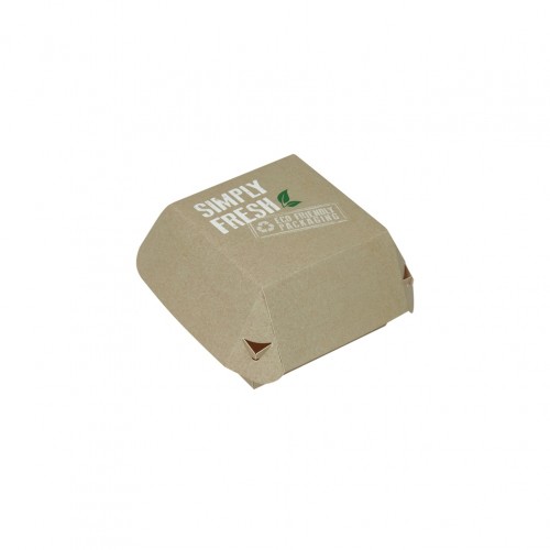 Χάρτινη συσκευασία Easy Open Green Line για Burger 11x11x8 5cm μιας χρήσης ROIS Bros ΣΕΤ 450 ΤΕΜΑΧΙΩΝ c379699