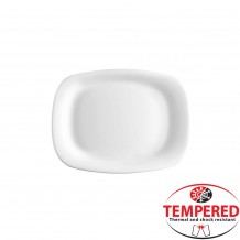 Οβάλ Πιατέλα Οπαλίνης 20x28 cm Λευκή Tempered Σειρά Parma Bormioli Rocco ΣΕΤ 6 ΤΕΜΑΧΙΩΝ c379827