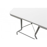 Τραπέζι catering RODEO ορθογώνιο πτυσσόμενο βαλίτσα με μεταλλική βάση χρώματος γκρι c38125