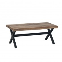 BRICK COFFEE TABLE ΚΑΡΥΔΙ ΜΑΥΡΟ 110x60xΗ45cm c382701