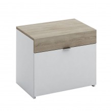 MY BOX ΚΟΜΟΔΙΝΟ SONOMA ΣΚΟΥΡΟ ΛΕΥΚΟ HIGH GLOSS 50x36xH43cm c387315 MY BOX ΚΟΜΟΔΙΝΟ SONOMA ΣΚΟΥΡΟ ΛΕΥΚΟ HIGH GLOSS 50x36xH43cm c387315