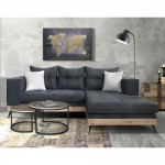 MINO COFFEE TABLE SONOMA DECAPE ΜΑΥΡΟ D74 ΣΕΤ 2 ΤΕΜΑΧΙΩΝ 59xΗ47 38 5cm c387572