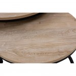 MINO COFFEE TABLE SONOMA DECAPE ΜΑΥΡΟ D74 ΣΕΤ 2 ΤΕΜΑΧΙΩΝ 59xΗ47 38 5cm c387572