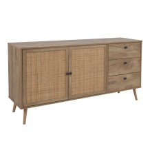 AMMOS ΜΠΟΥΦΕΣ 3ΣΥΡΤΑΡΙΑ ΦΥΣΙΚΟ ΜΕ RATTAN 150x39xH79cm c387857 AMMOS ΜΠΟΥΦΕΣ 3ΣΥΡΤΑΡΙΑ ΦΥΣΙΚΟ ΜΕ RATTAN 150x39xH79cm c387857