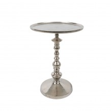 ORNATE SIDE TABLE ΑΣΗΜΙ D36xH49cm c387869