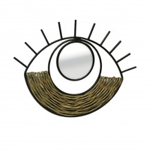 MATI ΚΑΘΡΕΠΤΗΣ ΤΟΙΧΟΥ ΦΥΣΙΚΟ ΜΑΥΡΟ 48x2xH36cm c397128