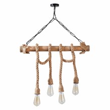 ΦΩΤΙΣΤΙΚΟ ΟΡΟΦΗΣ 4ΦΩΤΟ ΞΥΛΙΝΟ ΜΕ ΣΧΟΙΝΙ HM7321 65x8x82 εκ c397270