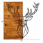ΔΙΑΚΟΣΜΗΤΙΚΟ ΤΟΙΧΟΥ ΞΥΛΙΝΟ ΜΕ ΜΕΤΑΛΛΙΚO ΤΑΡΑΝΔΟ 56Χ3Χ58 HM7332 c397280