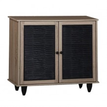 Παπουτσοθήκη ξύλινη HM2266 02 σε χρώμα sonama μαύρο c39771