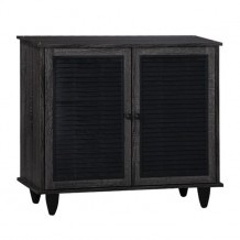 Παπουτσοθήκη ξύλινη HM2266 01 σε μαύρο χρώμα c39772