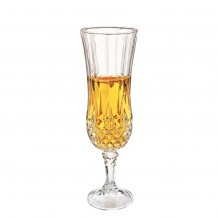 Γυάλινο Ποτήρι Σκαλιστό Κολωνάτο Σαμπάνιας 15cl Φ6x19 6cm ΣΕΤ 12 ΤΕΜΑΧΙΩΝ c398845