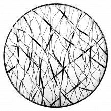 RIBBONS ΔΙΑΚΟΣΜΗΤΙΚΟ ΤΟΙΧΟΥ ΜΕΤΑΛΛΟ ΜΑΥΡΟ Δ61xΥ7cm c401238