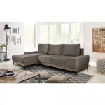 NATURA ΚΑΝΑΠΕΣ ΚΡΕΒΑΤΙ ΓΩΝΙΑ ΑΡΙΣΤΕΡΗ TAUPE 283x164xH90cm c401261