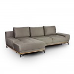 NATURA ΚΑΝΑΠΕΣ ΚΡΕΒΑΤΙ ΓΩΝΙΑ ΑΡΙΣΤΕΡΗ TAUPE 283x164xH90cm c401261