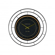 ROYAL BLACK ΡΟΛΟΪ ΤΟΙΧΟΥ ΜΕΤΑΛΛΟ ΜΑΥΡΟ ΧΡΥΣΟ Δ70xΥ5 7cm c401773