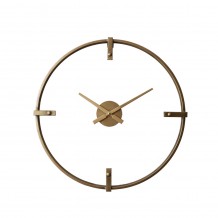 VETRO ΡΟΛΟΙ ΤΟΙΧΟΥ ΜΕΤΑΛΛΟ ΓΥΑΛΙ ΔΙΑΦΑΝΟ ΧΡΥΣΟ Δ59 5xΥ4 5cm c401781