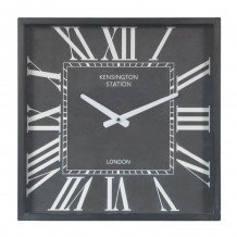 SQUARE ΡΟΛΟΙ ΤΟΙΧΟΥ ΜΕΤΑΛΛΟ ΓΥΑΛΙ ΜΑΥΡΟ ΛΕΥΚΟ 40x40xΥ9cm c401981