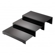 Ασύμετρο σκαλοπάτι 40 εκ 3 τεμάχια 63x40x12cm μαύρο Garibaldi c402152