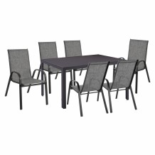 ΣΕΤ ΤΡΑΠΕΖΑΡΙΑΣ ΜΕΤΑΛΛΙΚΗ ΓΚΡΙ HM11520 01 c402351 ΣΕΤ ΤΡΑΠΕΖΑΡΙΑΣ ΜΕΤΑΛΛΙΚΗ ΓΚΡΙ HM11520 01 c402351