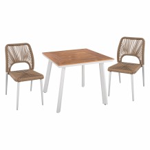 ΣΕΤ ΤΡΑΠΕΖΑΡΙΑΣ ΑΛΟΥΜΙΝΙΟΥ ΛΕΥΚΗ HM11536 01 c402395