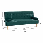 ΚΑΝΑΠΕΣ ΚΡΕΒΑΤΙ WANDA HM3149 13 ΜΕ ΒΕΛΟΥΔΟ ΚΥΠΑΡΙΣΣΙ 188X83X83Y εκ c404594