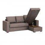 ALDO CRISTIANO ΚΑΝΑΠΕΣ ΚΡΕΒΑΤΙ ΓΩΝΙΑ ΑΝΑΣΤΡΕΨΙΜΗ TAUPE R461 220x150xH88cm c404791