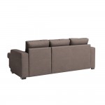 ALDO CRISTIANO ΚΑΝΑΠΕΣ ΚΡΕΒΑΤΙ ΓΩΝΙΑ ΑΝΑΣΤΡΕΨΙΜΗ TAUPE R461 220x150xH88cm c404791