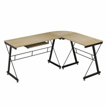 ΓΩΝΙΑΚΟ ΓΡΑΦΕΙΟ SONAMA ΕΠΙΦΑΝΕΙΑ ΜΕ ΜΕΤΑΛΛΙΚΟ ΣΚΕΛΕΤΟ HM2127 01 158Χ120Χ74εκ c404948