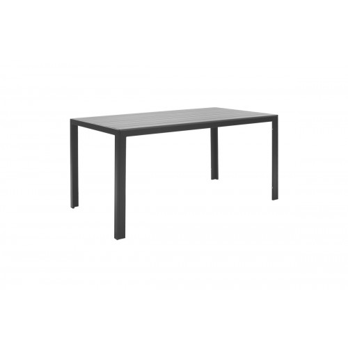 Τραπέζι κήπου Nares pakoworld αλουμίνιο plywood ανθρακί 140x80x72 5εκ c405061
