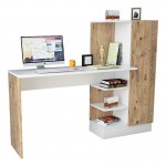 Γραφείο ραφιέρα Kary pakoworld λευκό oak 152 5x40x120εκ c405526