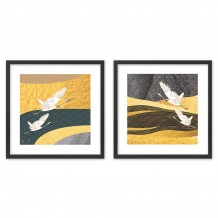 KLIMT ΠΙΝΑΚΑΣ ΜΕ ΜΑΥΡΗ ΚΟΡΝΙΖΑ 50x50xY2cm ΣΕΤ 2ΤΜΧ c405611 KLIMT ΠΙΝΑΚΑΣ ΜΕ ΜΑΥΡΗ ΚΟΡΝΙΖΑ 50x50xY2cm ΣΕΤ 2ΤΜΧ c405611
