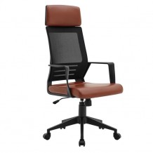 BF2500 Πολυθρόνα Γραφείου Διευθυντή Mesh Μαύρο Pu Καφέ 58x62x116 126cm c406766 BF2500 Πολυθρόνα Γραφείου Διευθυντή Mesh Μαύρο Pu Καφέ 58x62x116 126cm c406766