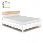 Κρεβάτι διπλό Awell pakoworld sonoma λευκό 160x200εκ c406776