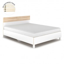 Κρεβάτι διπλό Awell pakoworld sonoma λευκό 160x200εκ c406776