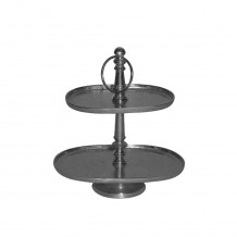 OVALLE STAND 2 ΘΕΣΕΩΝ ΑΛΟΥΜΙΝΙΟ MAYPO ANTIKE 40x20xY50cm c407723