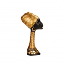 ABENI 1 ΦΙΓΟΥΡΑ POLYRESIN ΜΑΥΡΟ ΧΡΥΣΟ 15 2x7 3xΥ28 7cm c408230