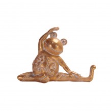 YOGA FROG 1 ΒΑΤΡΑΧΟΣ POLYRESIN ΧΡΥΣΟ 25 8x11 6xΥ18 7cm c408239