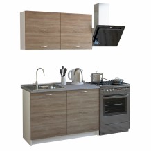 ΣΥΝΘΕΣΗ ΚΟΥΖΙΝΑΣ ΜΕΛΑΜΙΝΗ SONAMA ΛΕΥΚΟ HM2439 46 29 2x120Y εκ c408447