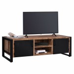 ΕΠΙΠΛΟ TV HM8189 11 ΜΕΤΑΛΛΟ ΜΑΣΙΦ ΞΥΛΟ MANGO ΦΥΣΙΚΟ 160x45x51Υ εκ c408473