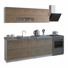 ΣΥΝΘΕΣΗ ΚΟΥΖΙΝΑΣ ΜΕΛΑΜΙΝΗ SONAMA ΛΕΥΚΟ HM2443 46 29 2x200Υ εκ c408754