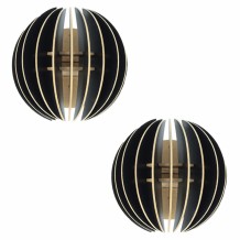 ΣΕΤ ΑΠΛΙΚΕΣ ΤΟΙΧΟΥ 2ΤΜΧ ΞΥΛΙΝΕΣ ΑΠΟ MDF ΜΑΥΡΟ HM7381 03 19 5x16 5x19 5Υ εκ c409389