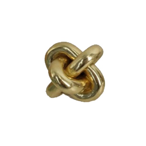 GOLD KNOT 2 ΔΙΑΚΟΣΜΗΤΙΚΟ POLYRESIN ΧΡΥΣΟ Δ16xΥ16cm c409435