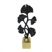 ZAJED DECO ΦΥΛΛΟ ΧΡΥΣΟ ΜΑΥΡΟ c409525