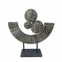 RABIA DECO TOTEM ΜΑΥΡΟ ΚΑΦΕ ΛΕΥΚΟ c409543