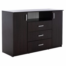 ΜΠΟΥΦΕΣ ΜΕ 2 ΝΤΟΥΛΑΠΙΑ Κ 3 ΣΥΡΤΑΡΙΑ WENGE HM2430 02 120X45X85Y εκ c409597
