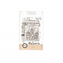 Σακούλα Βεζιτάλ Σχέδιο Bakery 12x22cm τιμή ανά κιλό Σετ 10 c411490